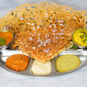 Onion Rava Masala Dosa